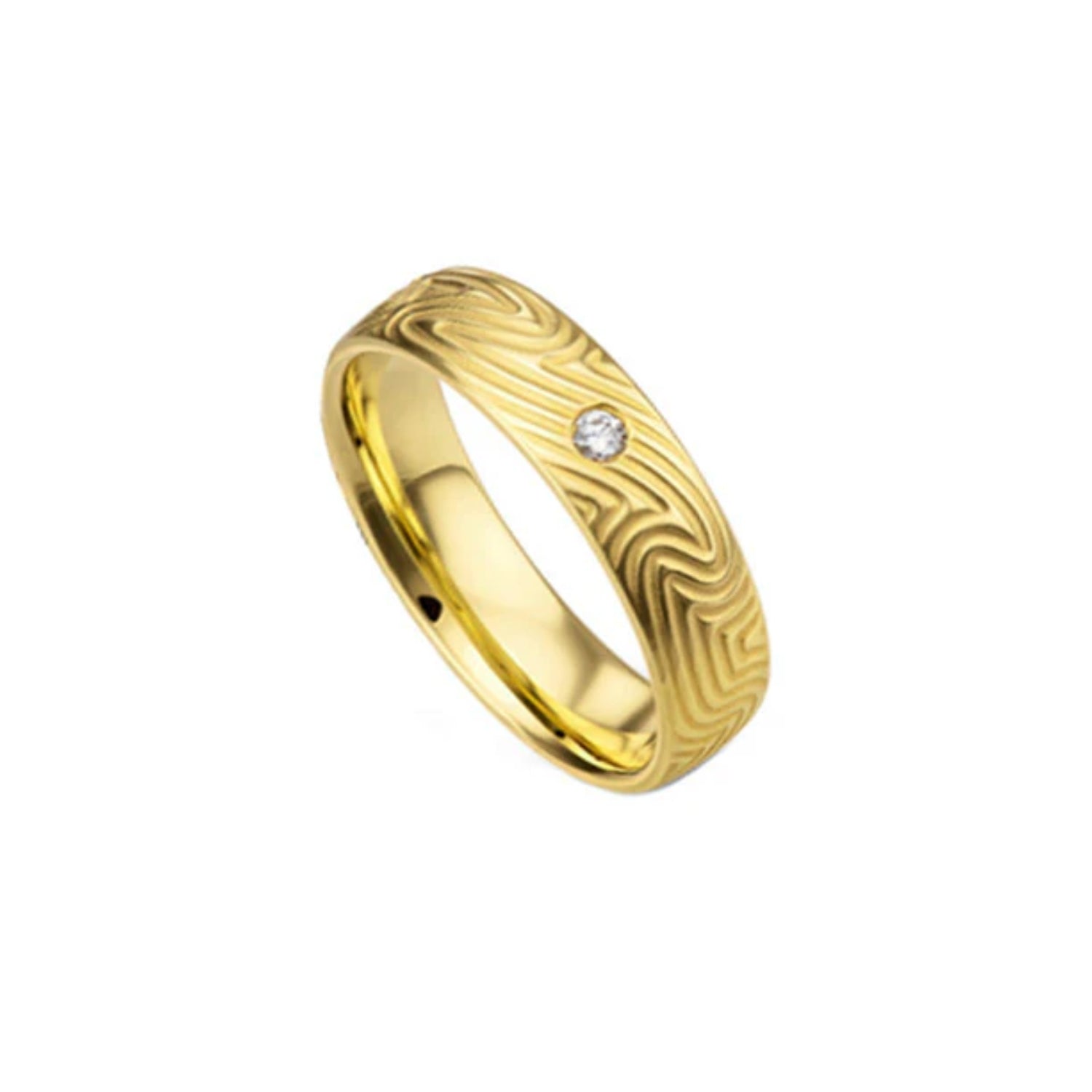 Furrer Jacot Men's Modern Diamond Wedding Band