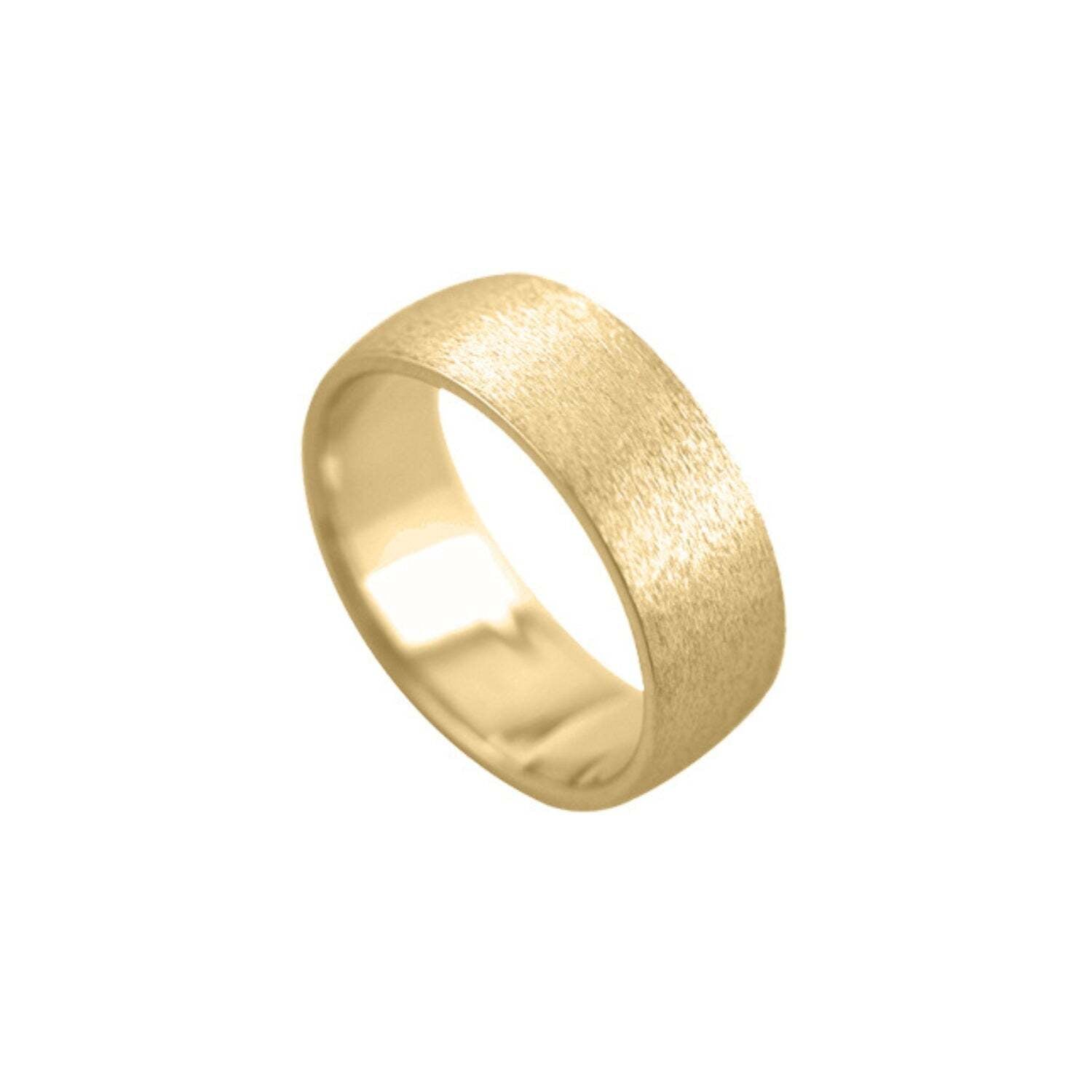 Men's Dome Frost Finish Wedding Band