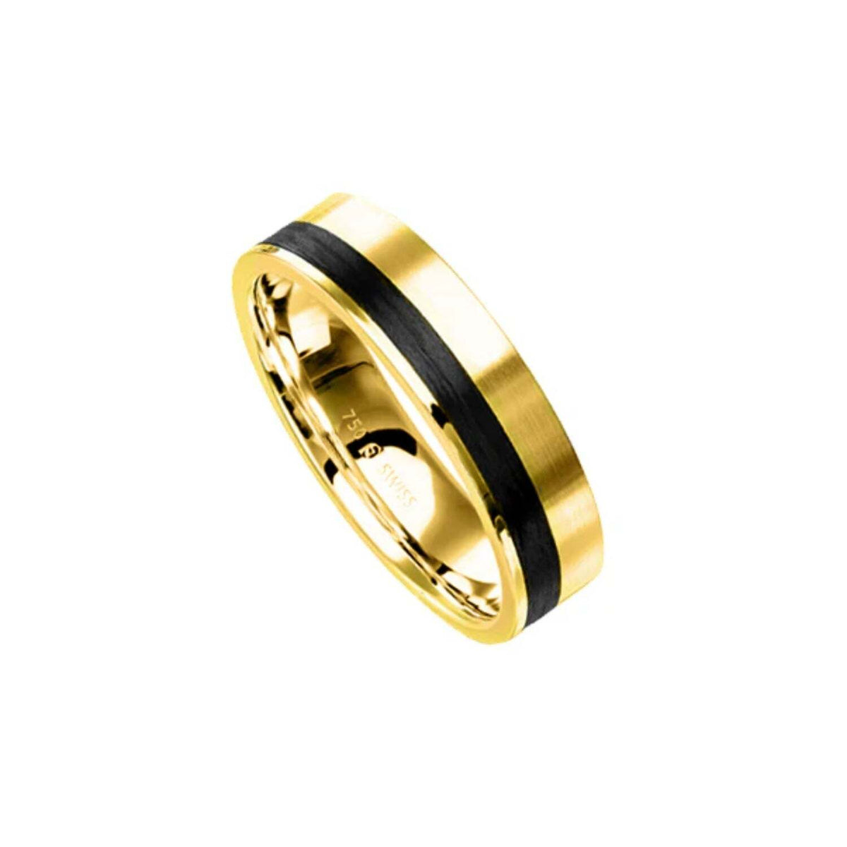 Furrer Jacot Men's Single Carbon Wedding Band