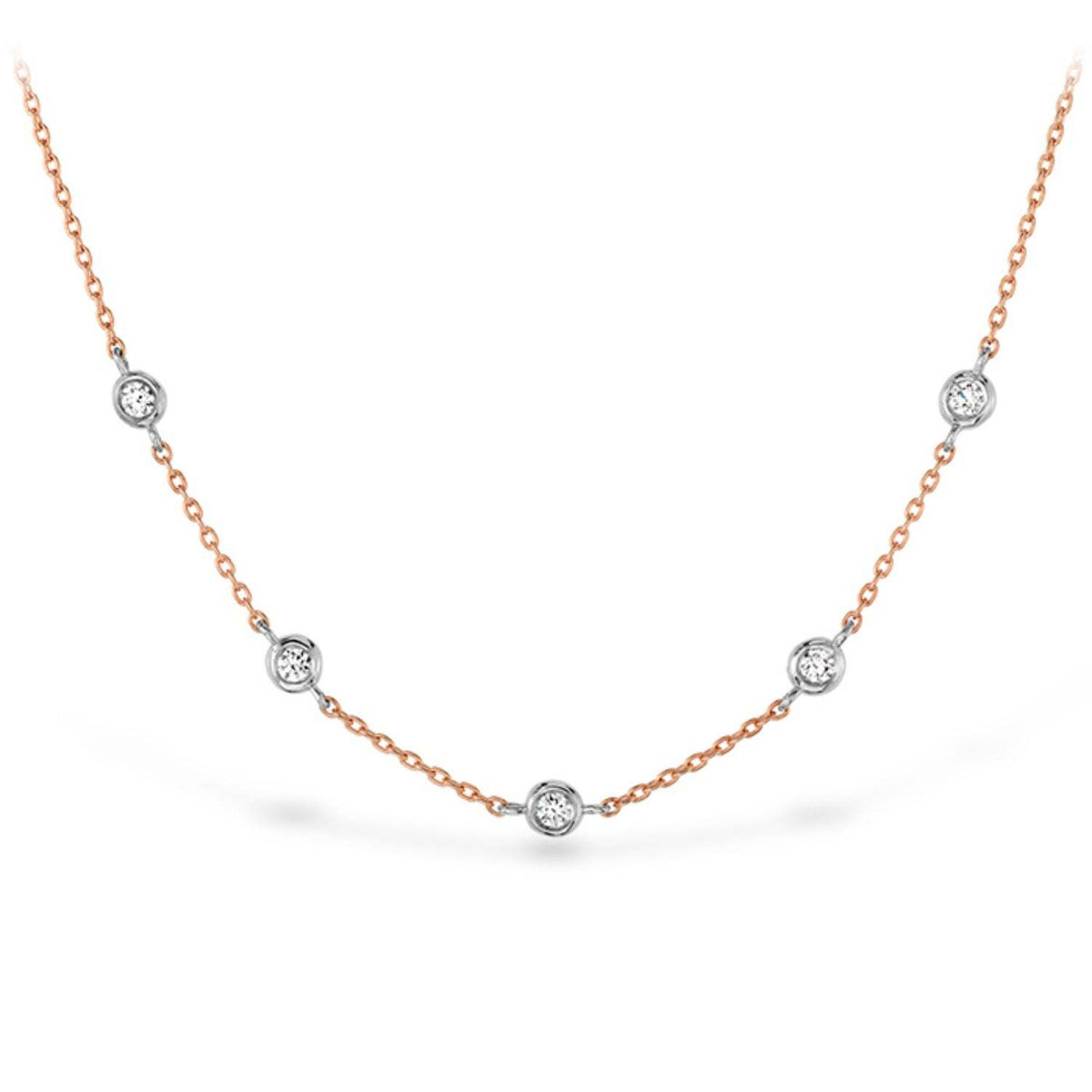 Hearts On Fire Off Set Diamond Necklace
