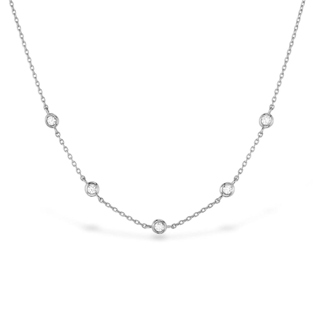 Hearts On Fire Off Set Diamond Necklace