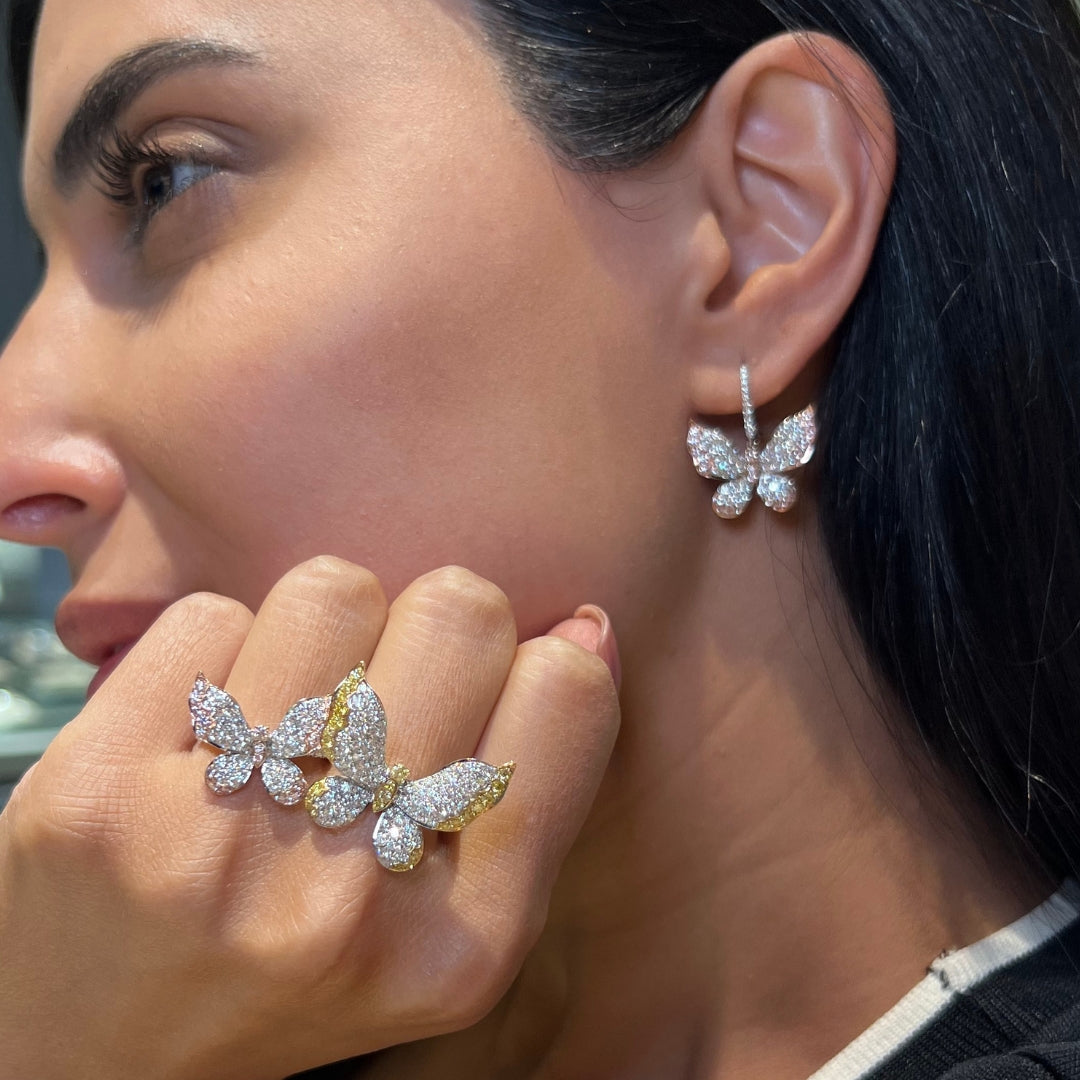 Scott West Butterfly Collection Yellow Diamond Ring