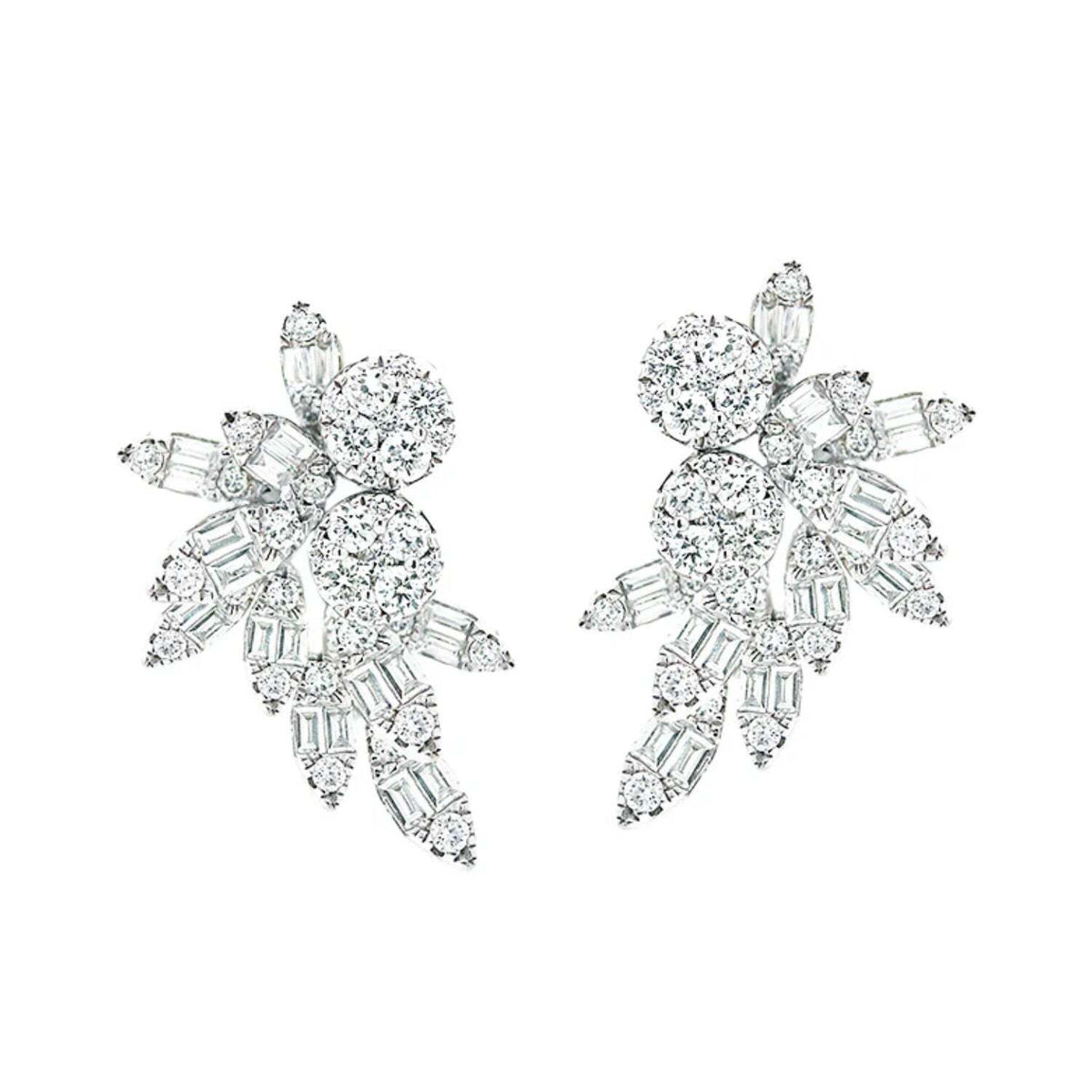 Video Thumbnail: Untitleddesign 65 - Multi Shape Diamond Gold Stud Earrings