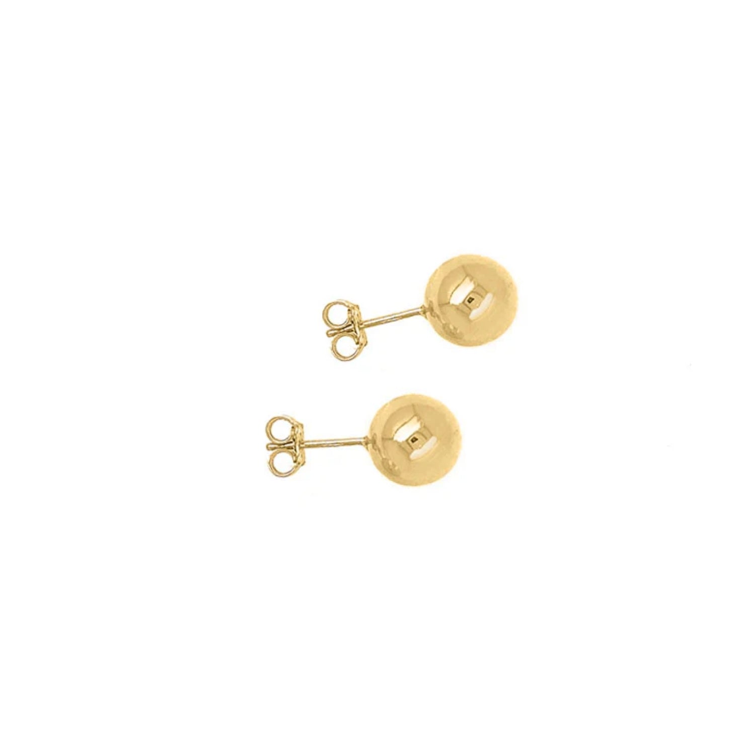 Ball stud popular 18k gold earrings