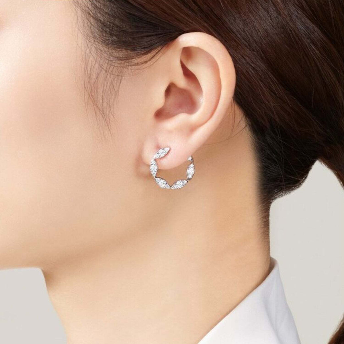 Video Thumbnail: Untitleddesign 91 - Hearts on Fire Large Aerial Marquise Wrap Stud Earrings