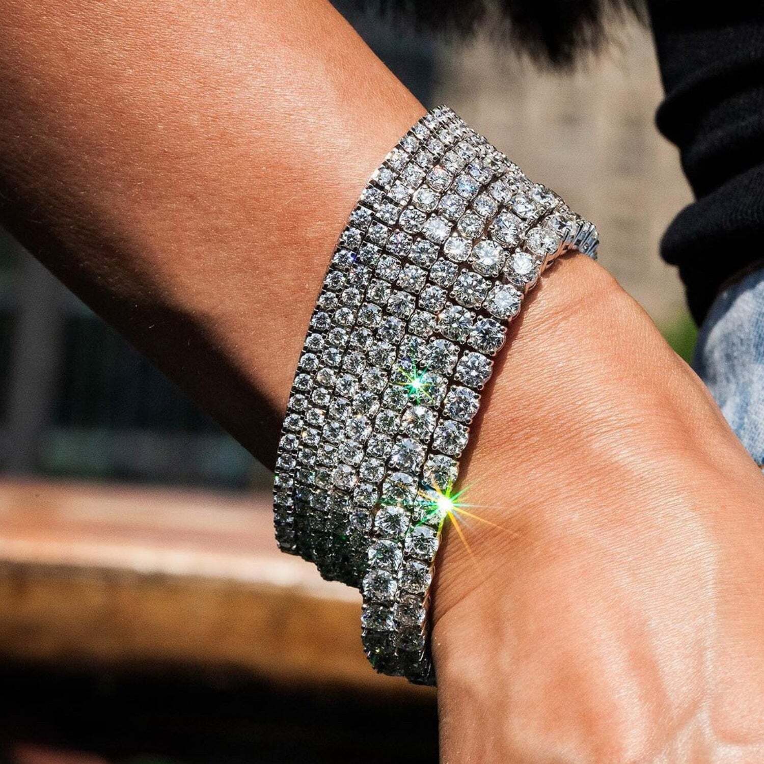 Classic 14K White Gold Diamond Tennis Bracelet 3.04ctw