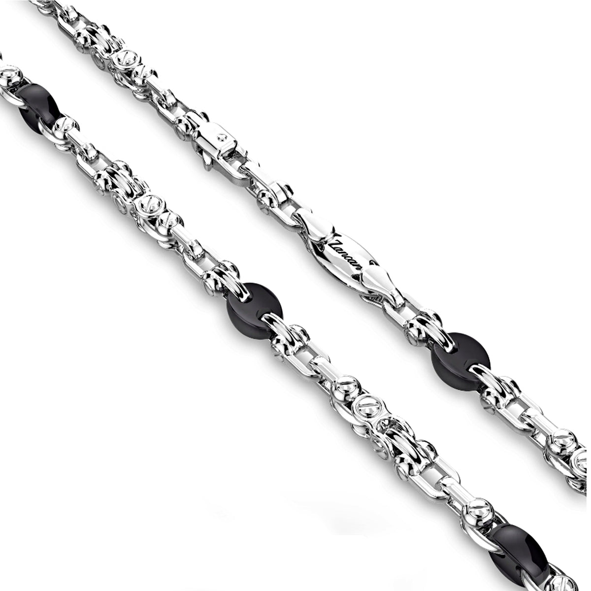 Video Thumbnail: Zancan Chain Necklace in Silver and Ceramic - Zancan Chain Necklace in Silver and Ceramic. 23"