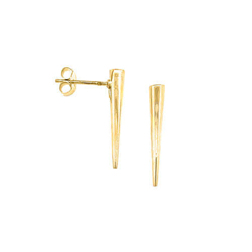 Video Thumbnail: Gold Pointer Stud Earrings