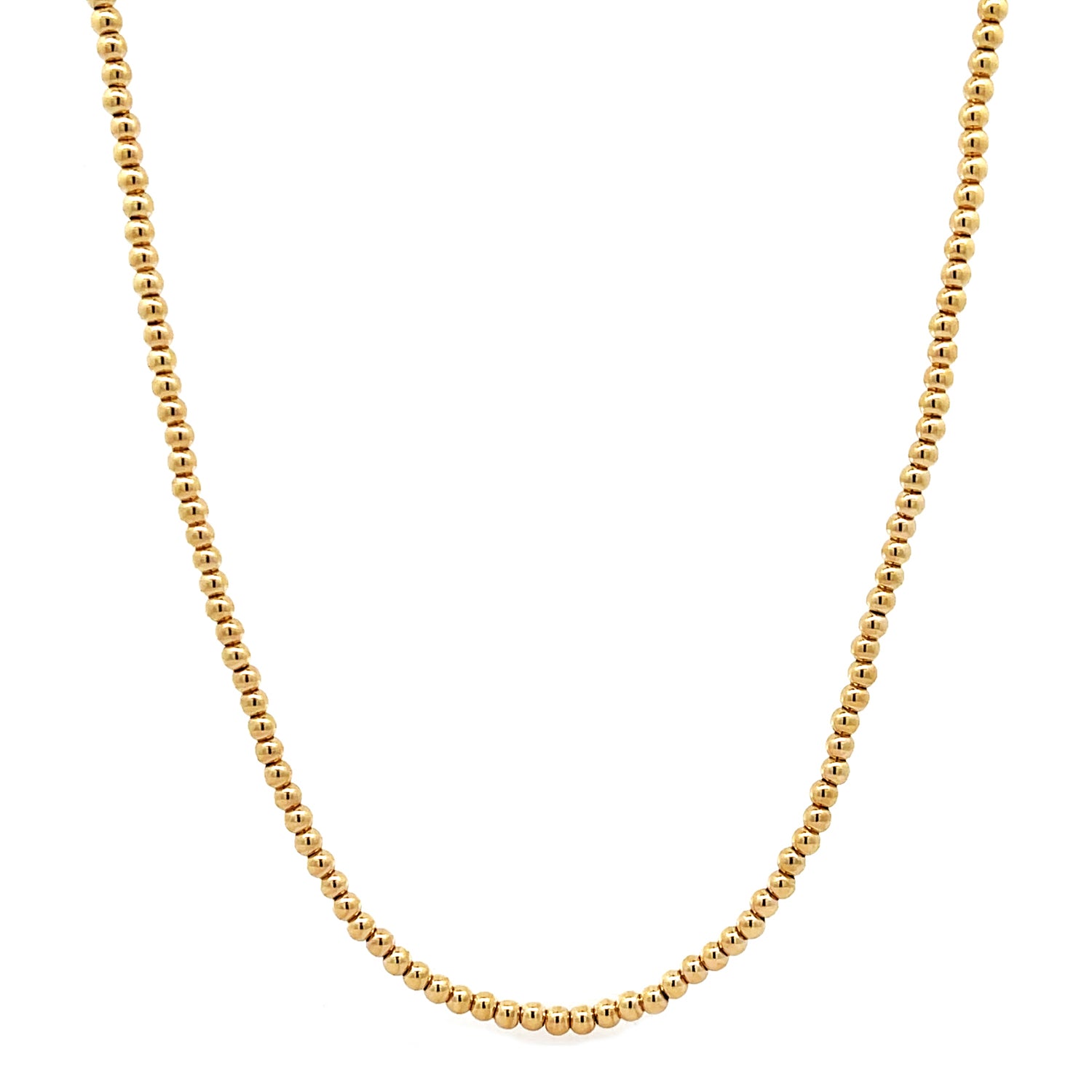 Howard 14K Yellow Gold 16" Ball Necklace