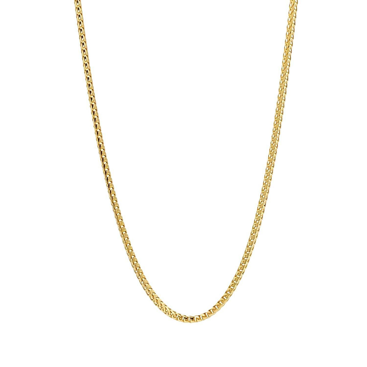Howard Yellow Gold 1.5mm Solid Franco Link Necklace