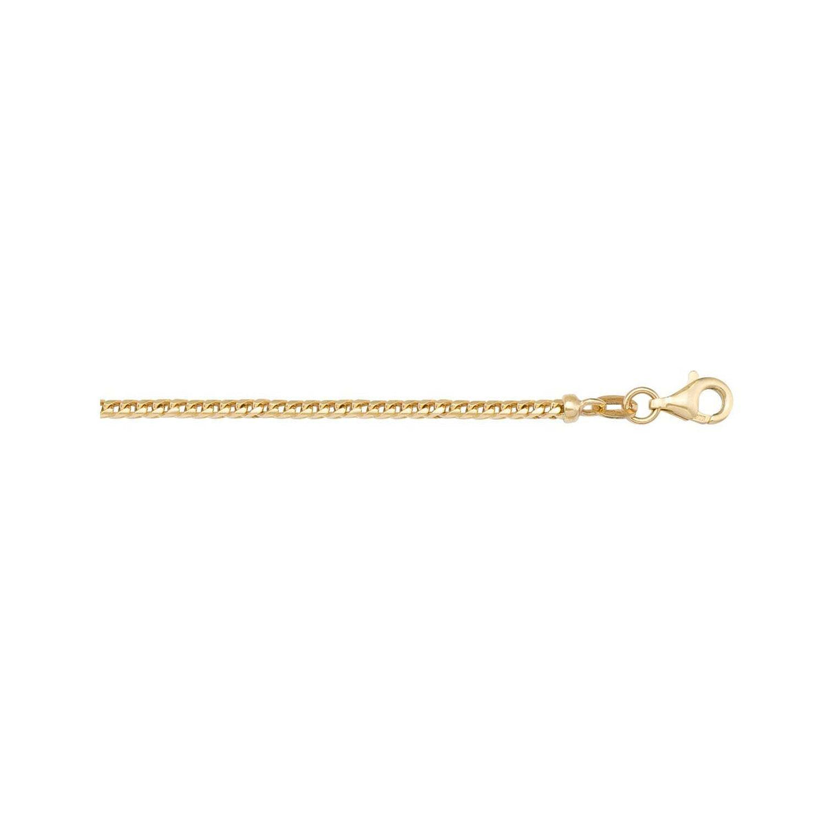 Howard Yellow Gold 1.5mm Solid Franco Link Necklace