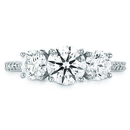 Hearts On Fire Camilla Three Stone Engagement Ring