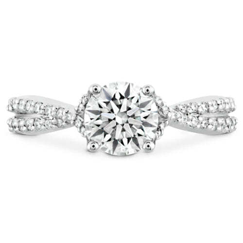 Hearts On Fire Simply Bridal Intensive Twist Diamond Engagement Ring