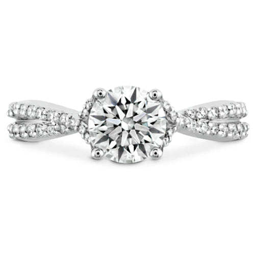 Hearts On Fire Simply Bridal Intensive Twist Diamond Engagement Ring