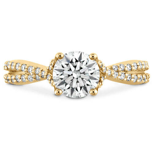 Hearts On Fire Simply Bridal Intensive Twist Diamond Engagement Ring