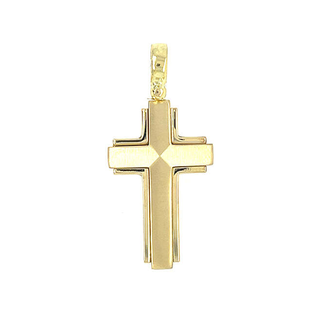 Video Thumbnail: 18k Yellow Gold Cross Pendant