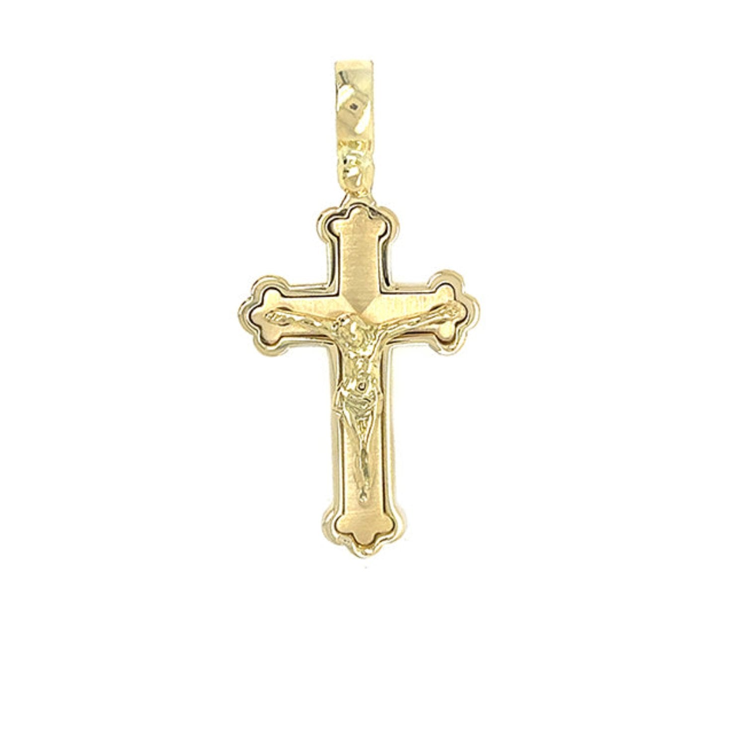 18k Gold Gold Cross With Jesus On It 18K Gold Cross Pendant Howard