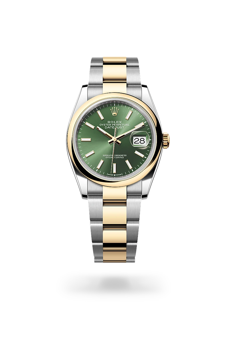 Rolex Datejust 36 - Oyster, 36 mm, Oystersteel and yellow gold