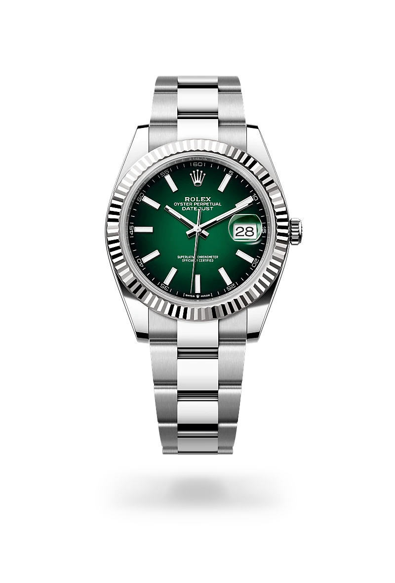 Rolex Datejust 41 - Oyster, 41 mm, Oystersteel and white gold