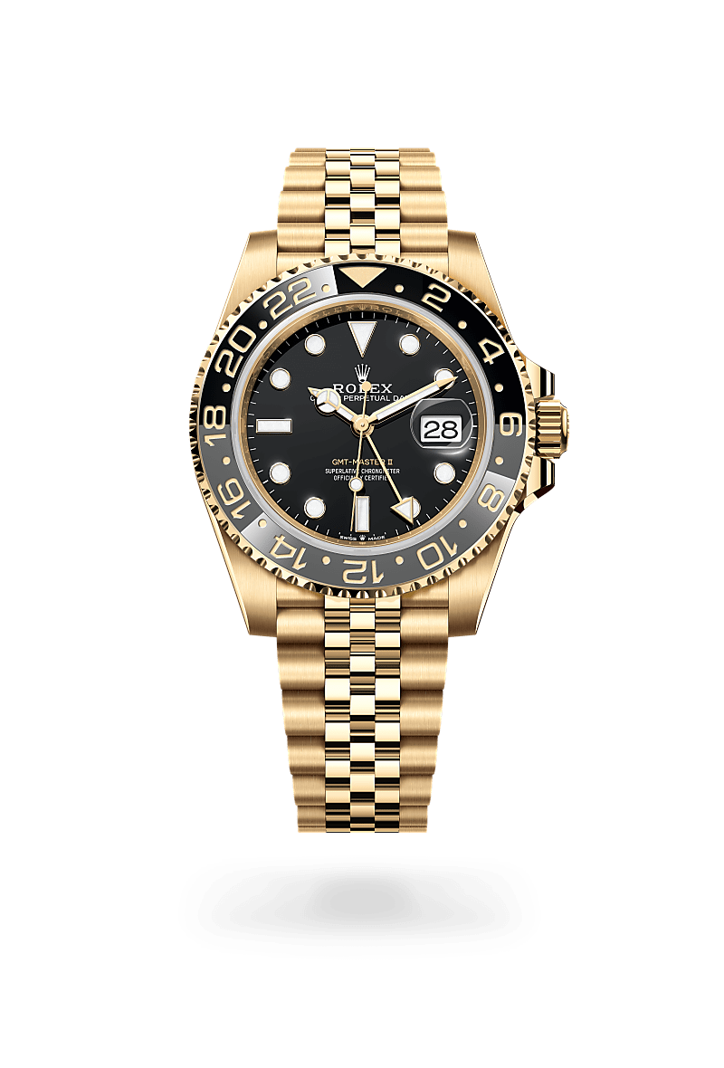 Rolex GMT-Master II 18 ct yellow gold, M126718GRNR-0001