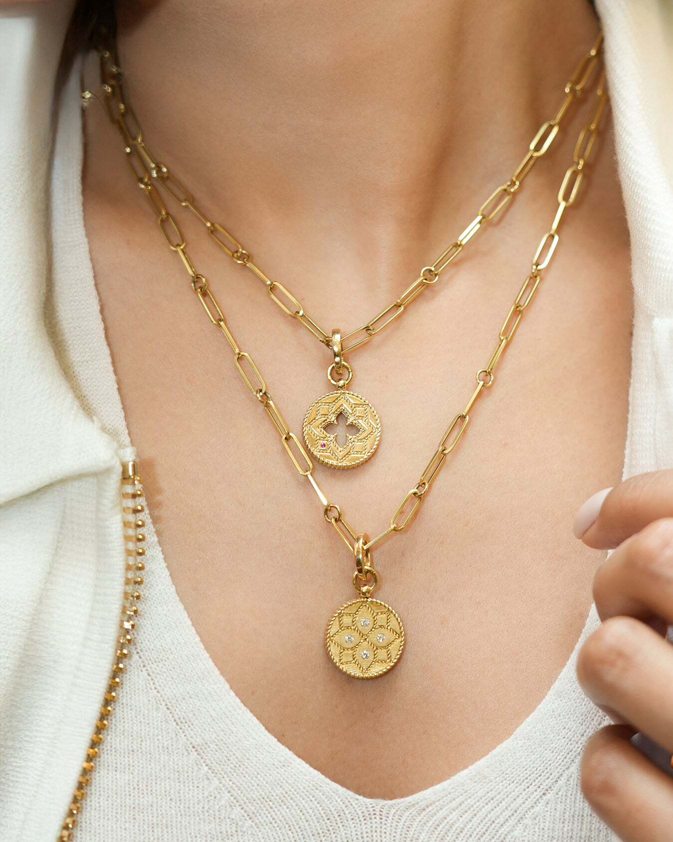 Roberto Coin 18k Yellow Venetian Princess Small Medallion