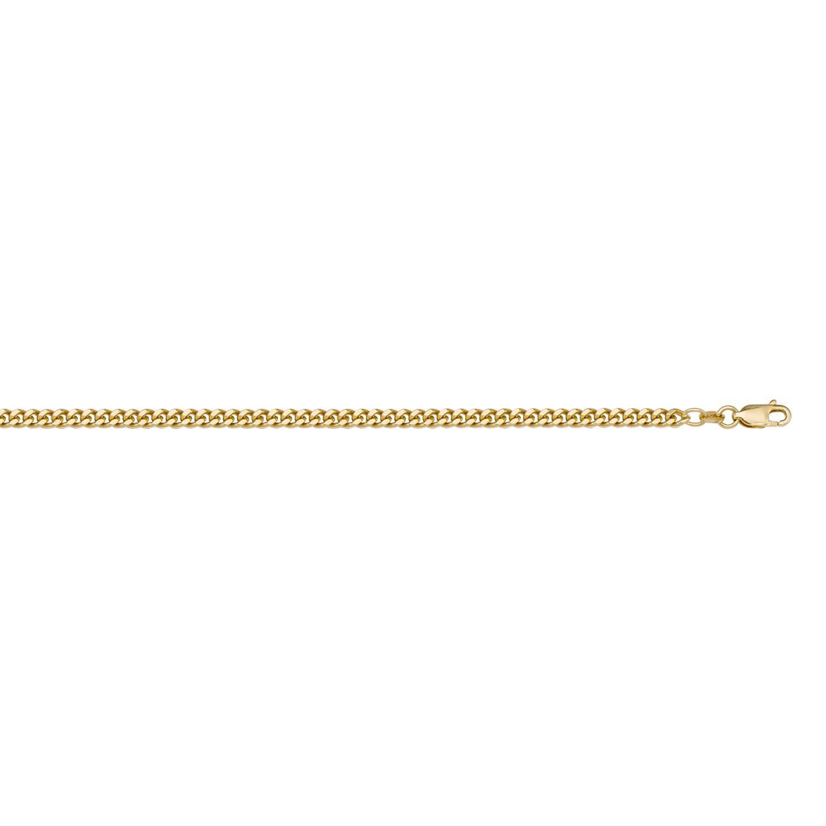 Yellow Gold Solid Curb Chain 1.2mm