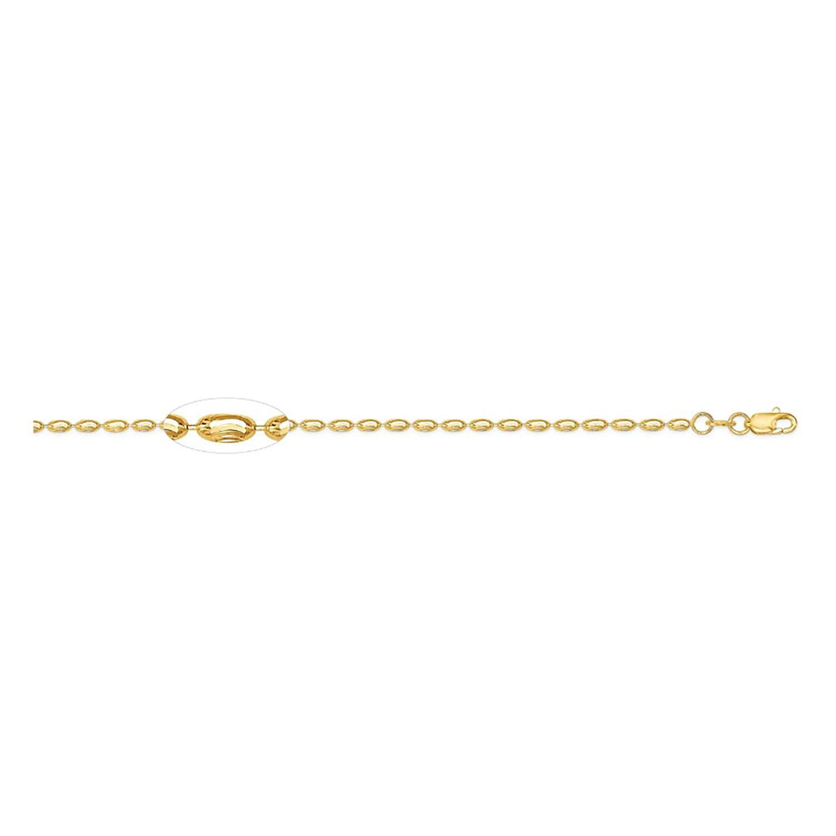 Video Thumbnail: Ovaline Flat Necklace - Howard 14k Yellow Gold 18" Ovalina Lariat