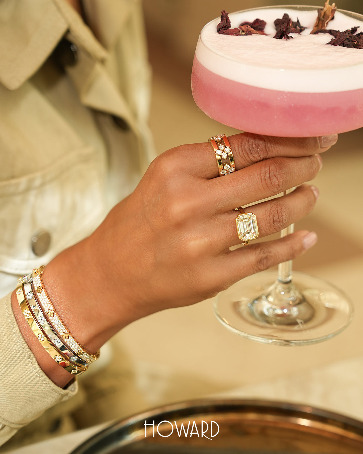 18K Gold Love In Verona Narrow Width Diamond Accent Bangle