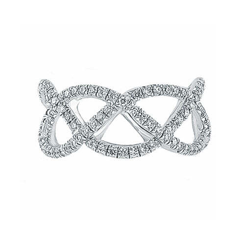 Weave Diamond Right Hand Ring