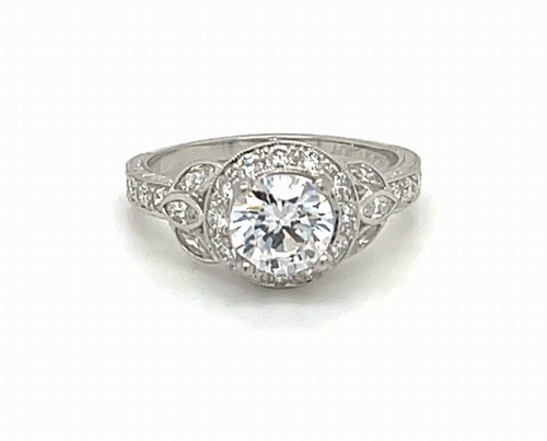 Howard Design Vintage Halo Engagement Ring