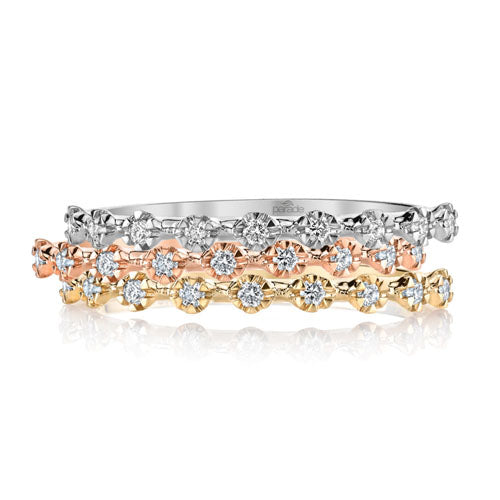 Video Thumbnail: D Halfway Tri - Stackable Diamond Wedding Band