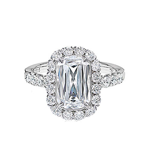 Christopher Designs Halo Diamond Engagement Ring