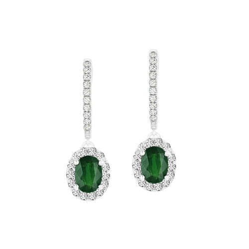 Video Thumbnail: Emerald Diamond Drop Earrings