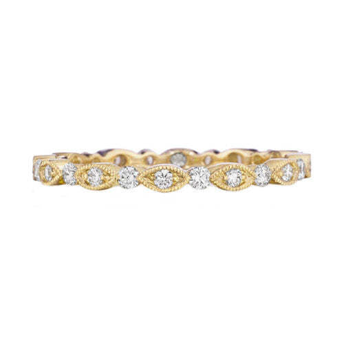 Video Thumbnail: Marquis Shape Diamond Eternity Wedding Band Ring