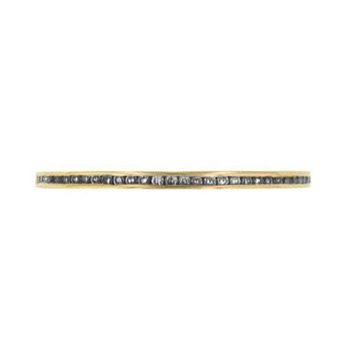 Video Thumbnail: Channel Set Black Diamond Wedding Band