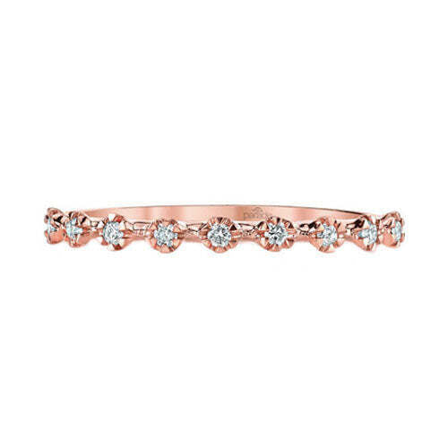 Stackable Diamond Wedding Band