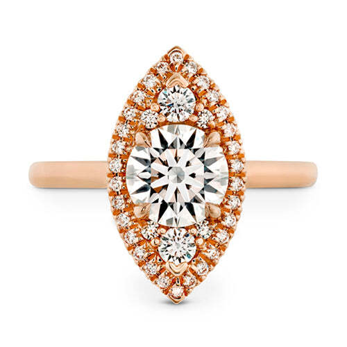 Video Thumbnail: Roseova - Hearts on Fire Juliette Marquis Halo Round Diamond Engagement Ring