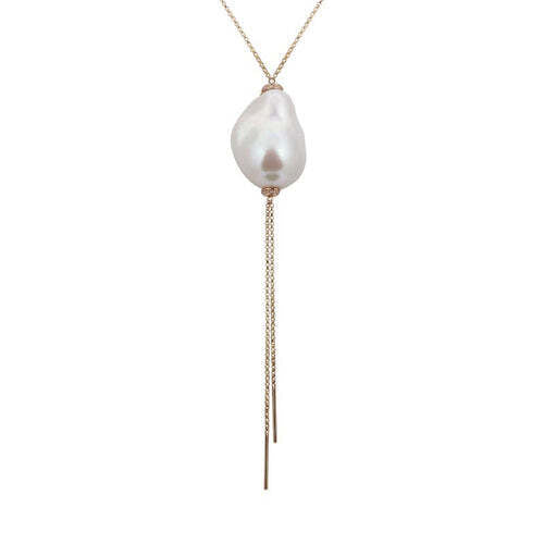 Baroque Lariat Necklace