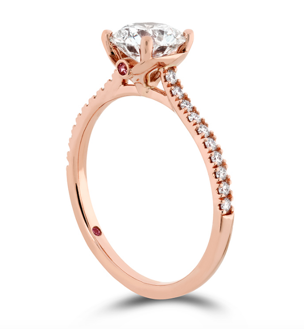 Hearts On Fire Sloane Silhouette Engagement Ring Diamond Band