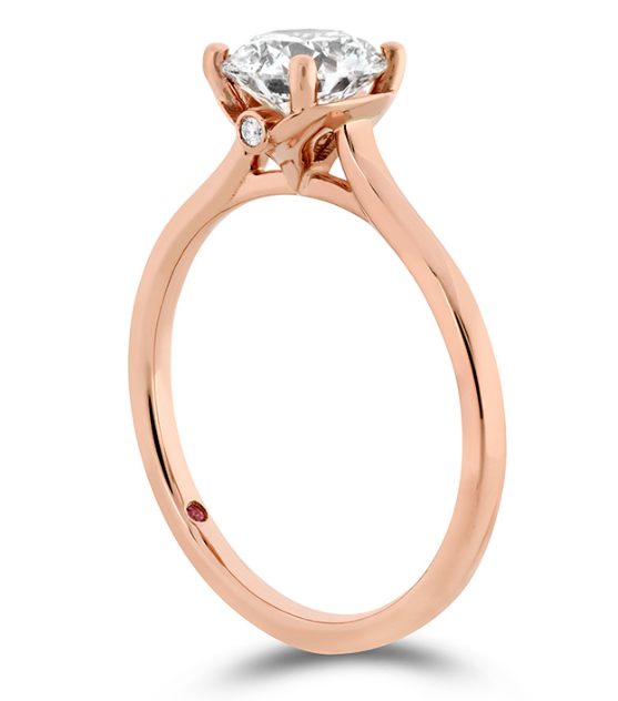 Hearts On Fire Sloane Silhouette Engagement Ring