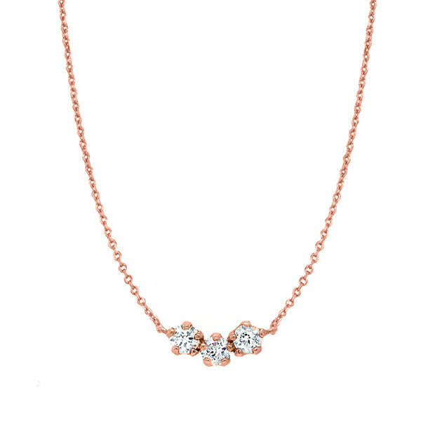 Three Stone Diamond Pendant