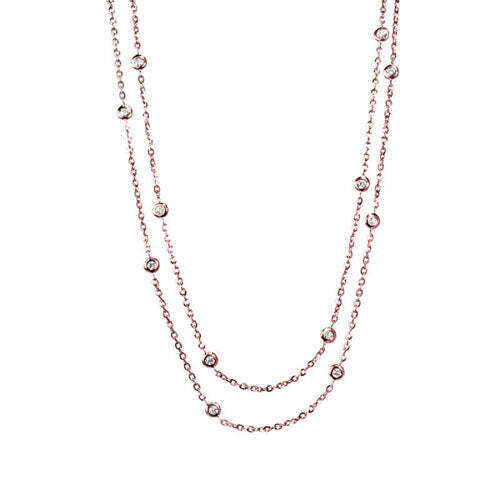 Station Diamond Necklace