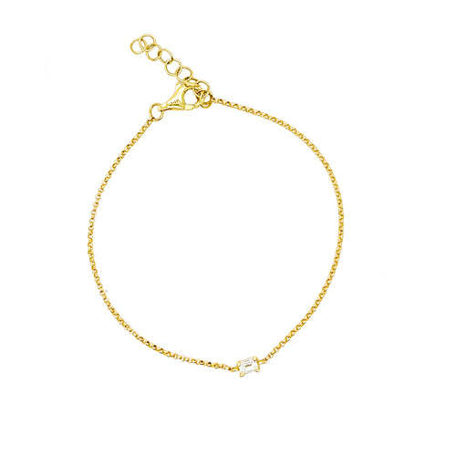 Video Thumbnail: Floating Emerald Diamond Cable Link Bracelet