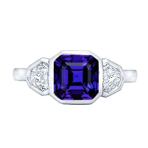 Howard Design Three Stone Tanzanite Ring
