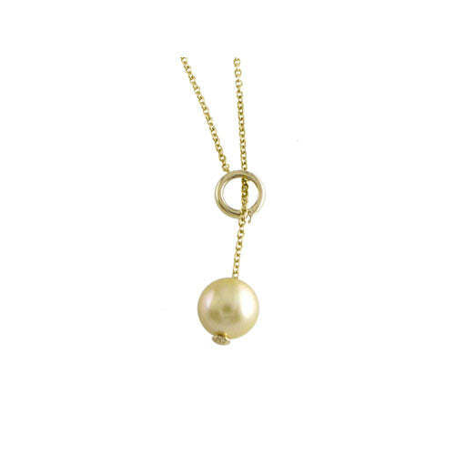 Video Thumbnail: Pre-owned Golden Drop Pearl Pendant