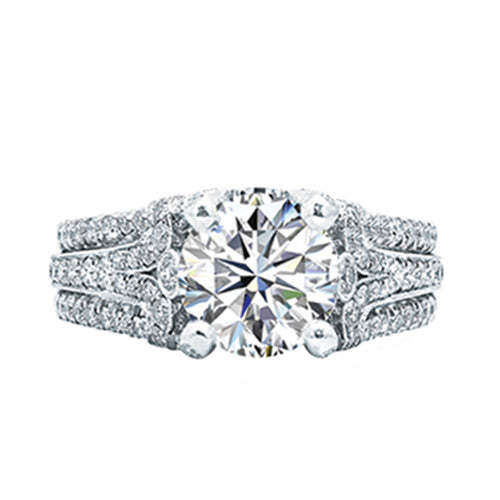 Jack kelege Diamond Pave Engagement Ring