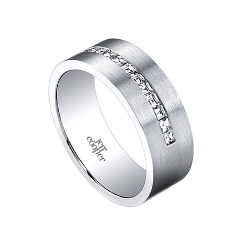 Jeff Cooper Modern Diamond Wedding Band Ring