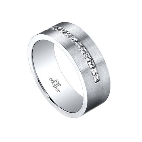Jeff Cooper Modern Diamond Wedding Band Ring