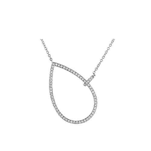 Teardrop Diamond Pendant
