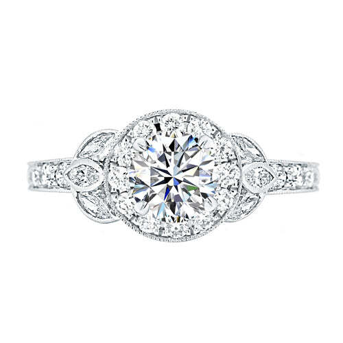 Video Thumbnail: Howard Design Vintage Halo Engagement Ring